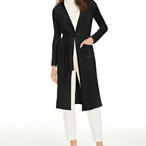 black duster sweater